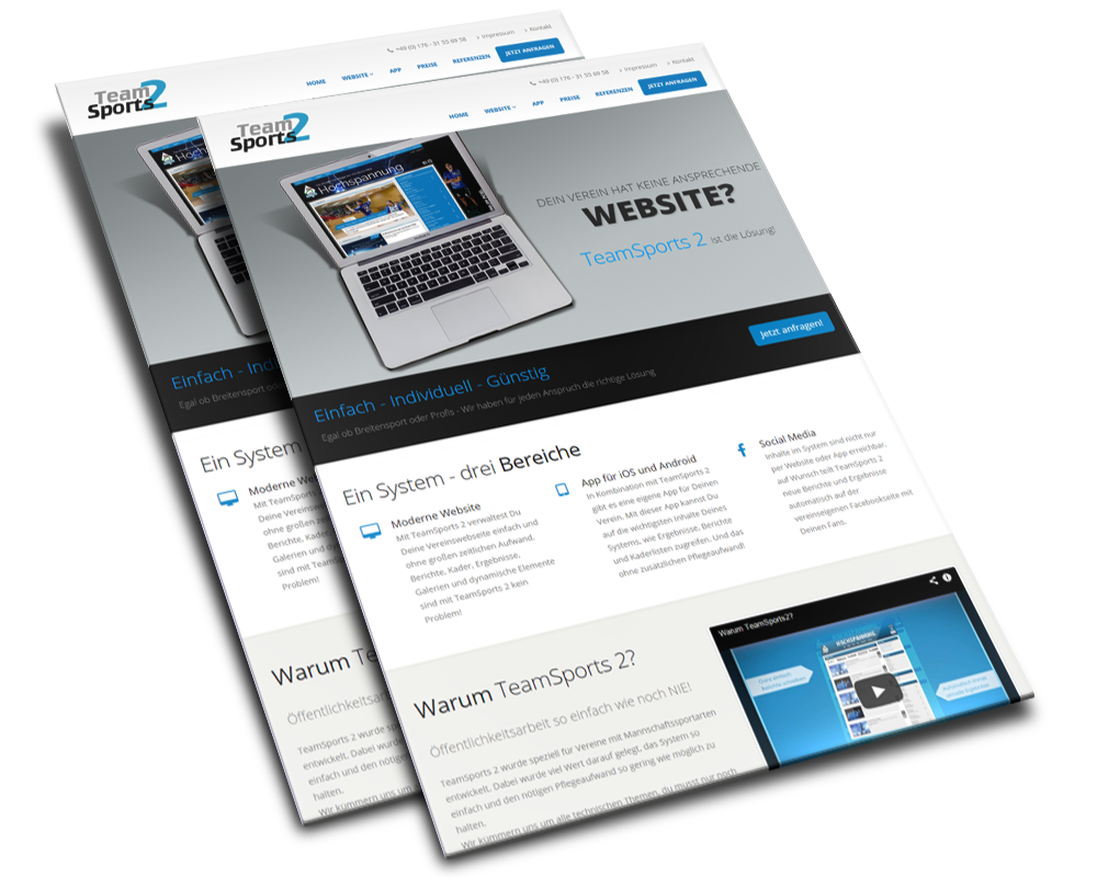 Screenshot teamsports2.de